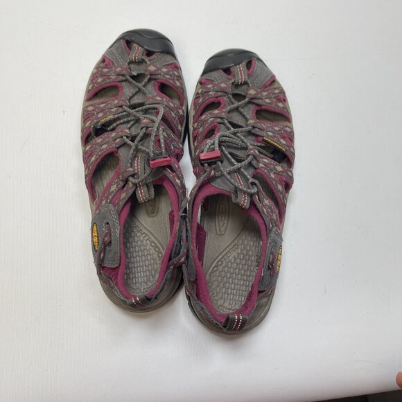 Keen Sandals Womens Size 8 US Hiking Magnet Sangria Pink / Gray Waterproof - Picture 9 of 12